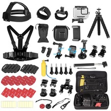 61 in 1 Action Camera Accessory Kit for Gopro Hero 8 DJI Osmo AKASO APEMAN Ca...