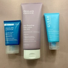 Paula’s Choice Skincare bundle, Body lotion, Moisture Gel, & Moisturizer