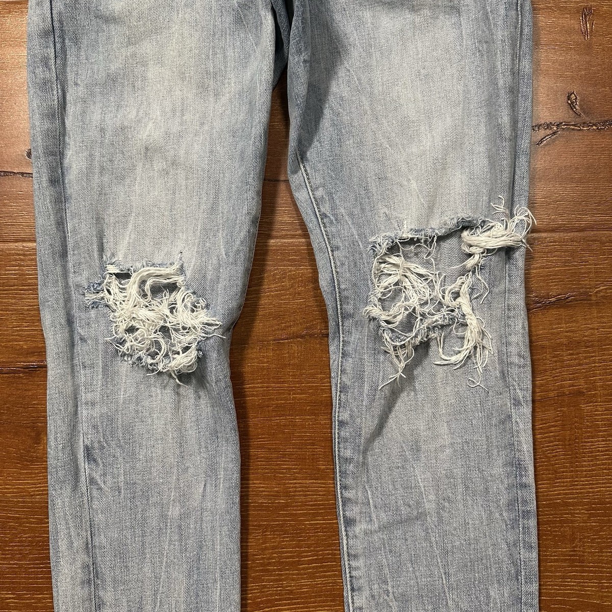 Purple Brand Jeans Mens 28x31 Blue Light Wash P002 Skinny Denim