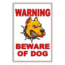 Beware Of Dog Sign / Decal Rottweiler Security Beware Warning Caution BD015