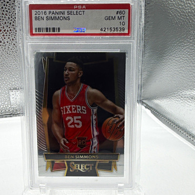 Panini Select 2016-17 Concourse Ben Simmons #60 Rookie Card PSA 10 76ers