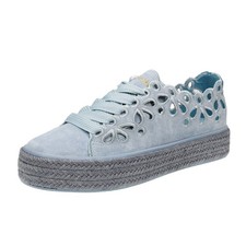 Cafe' Noir Sneakers In Suede Azzurro - Taglia 36 Scarpe Donna Sneakers