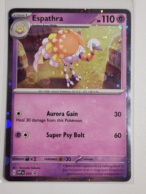 ESPATHRA SVP010 SCARLET & VIOLET POKEMON PROMO (COSMO HOLO, NM)