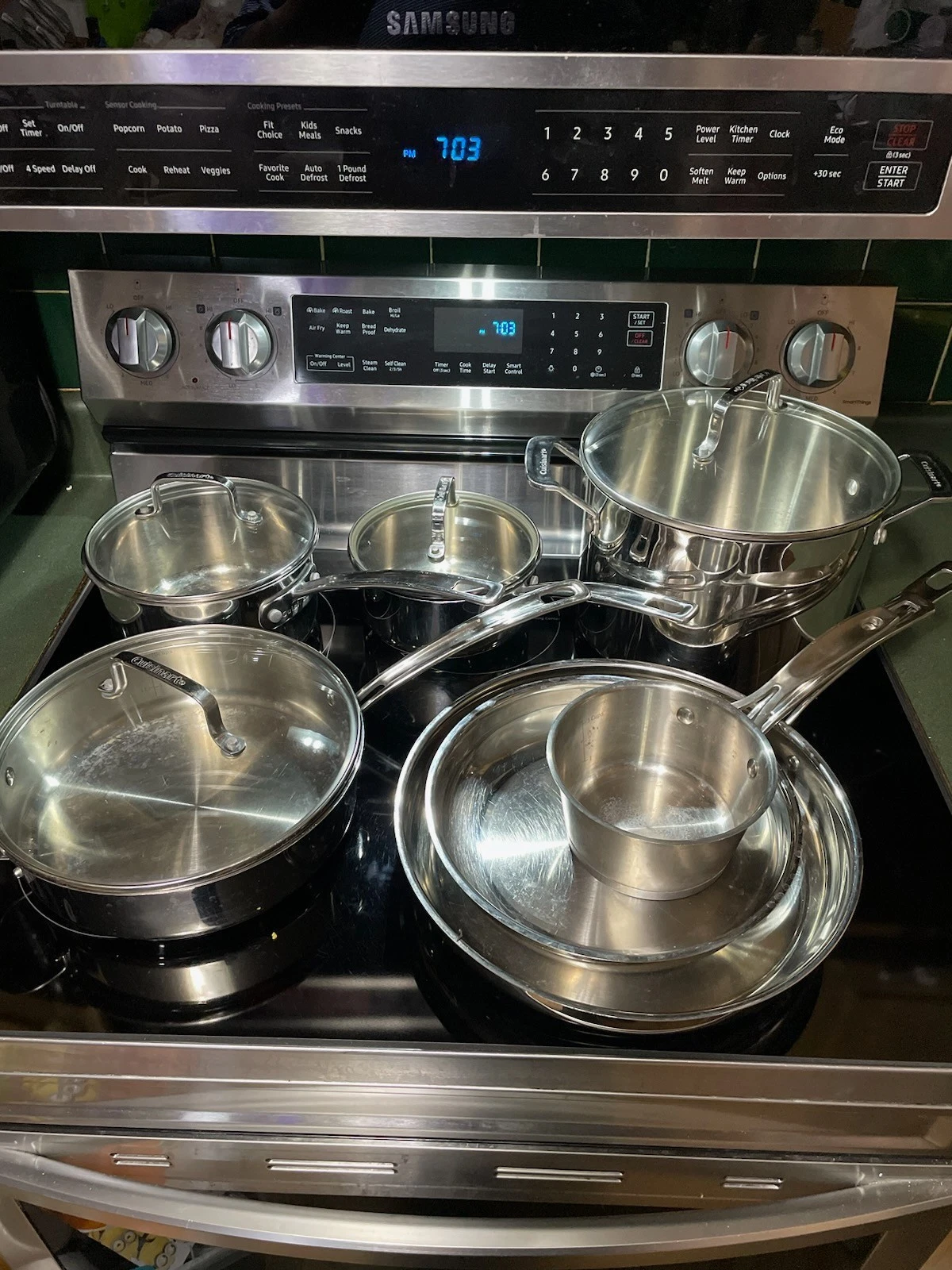 Cuisinart Stainless Steel 11-Piece Cookware Set Lids Pots Pans Used Good Shape
Opens in a new window