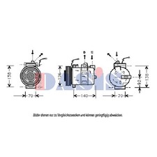 Kompressor Klimaanlage für Audi A6 4B C5 4B2 4D2 4D8 VW Passat 3B3 3B2