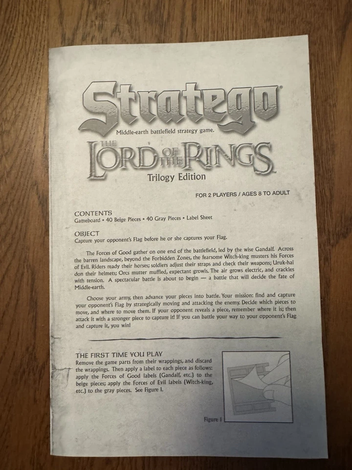 Stratego The Lord of the Rings Trilogy Edition Board Game 2004 - Image 3 of 4