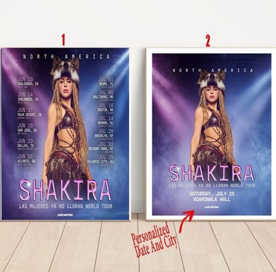 Shakira Tour 2026  North America Poster