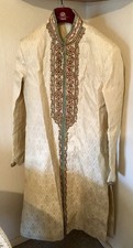 MENS TRADITIONAL INDIAN / PAKISTANI SHARWANI JACKET WITH MATCHING TROUSERS