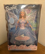 2003 Mattel Barbie of Swan Lake Odette Doll Light-Up Wings 12in