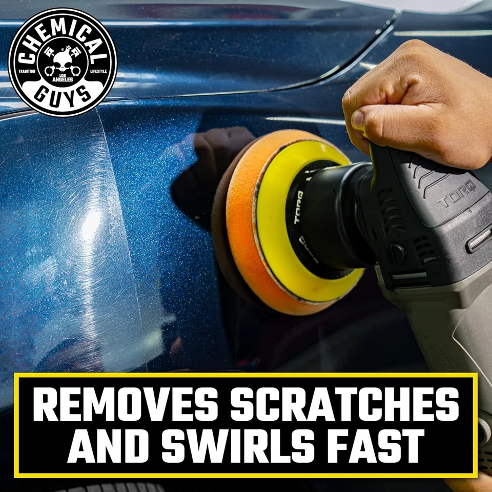 Kit de pulidora, almohadillas, pulidores y compuestos orbitales aleatorios TORQX - Seguro para automóviles Foto 4 de 4