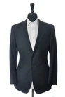 Giorgio Armani Grey Pinstriped Trader Blue Suit 42R 37587