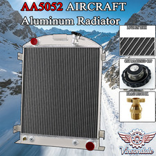 4row Aluminum Radiator Fit For 1930 1931 Ford Model A1932 Ford Model B Chevy V8