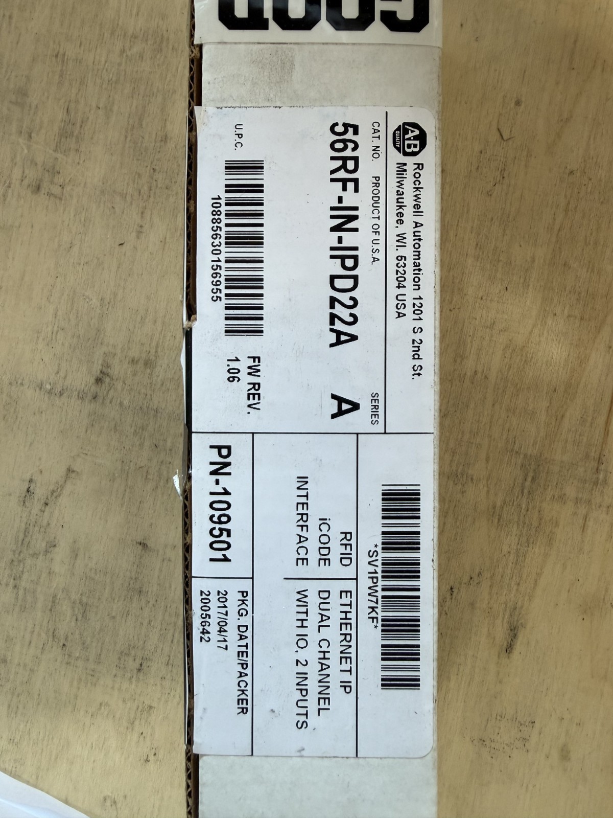 Allen Bradley 56RF-IN-IPD22A 56RF RFID EtherNet/IP Interface Block