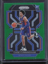 2021-22 Panini Prizm Cade Cunningham #282 Rookie Green Prizm Pistons