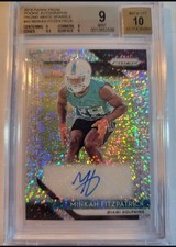 2018 Panini Prizm Minkah Fitzpatrick White Sparkle SSP RC Auto #ED 1/1 BGS