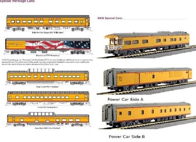 Kato #106-086 N Gauge Union Pacific Excursion Train Set of 7~NEW