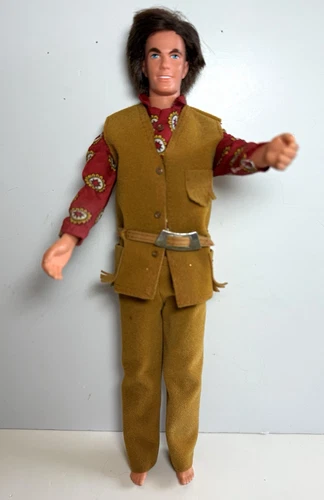 Barbie Ken Doll “The Suede Scene “ 1971 Outfit  and A 1968 Ken Doll
