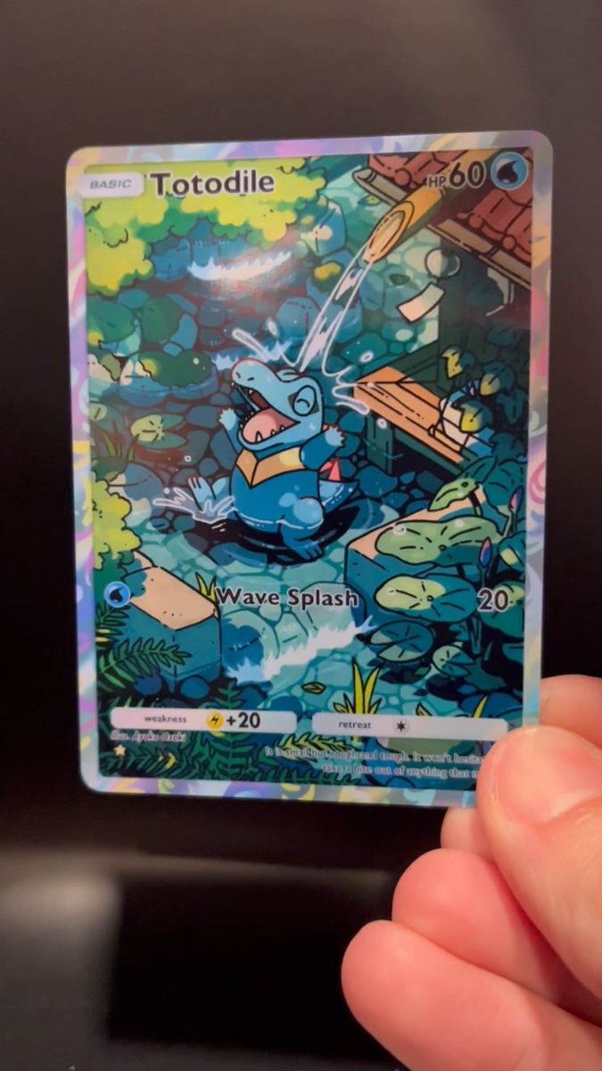 Totodile - Holo Fan Card Pokémon TCG Pocket Art | Wisdom of Sea