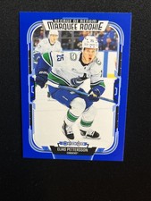 25-26 UD O-Pee-Chee Hockey Blue Parallel Marquee Rookie 564 Elias Pettersson