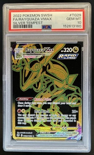 2022 Pokemon Silver Tempest Rayquaza Vmax Full Art #TG29 PSA 10 GEM MINT
