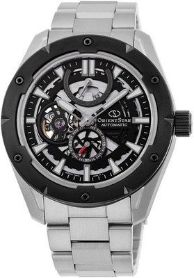 Orient Star mechanische Herrenuhr RE-AV0A01B00B Avant-Skelett schwarzes Zifferblatt 100M