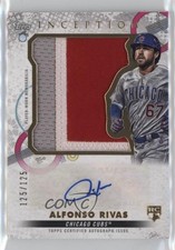2022 Topps Inception 125/125 Alfonso Rivas #IAJP-ARI Jumbo Patch Auto 1ob3