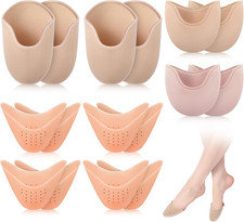 8 Pairs Ballet Pointe Dance Shoe Toe Covers 4 Pair Sponge Insoles 4