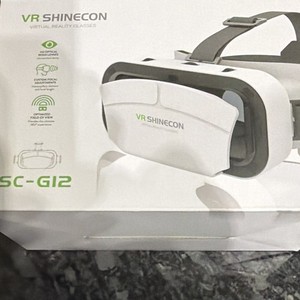 VR SHINECON SC-G12 Smartphone VR Headset 7in Max 90° FOV IPD White/Black