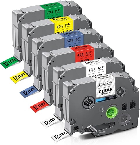 Schriftband TZe-231 für Brother P-Touch PT-H110 H100R H105 H100LB D600VP H101C - Bild 21 von 32