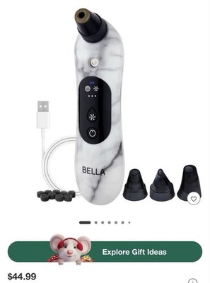 Spa Sciences - BELLA Microderm Pore Extractor & Nano Mister 3-in-1 Diamond Tip