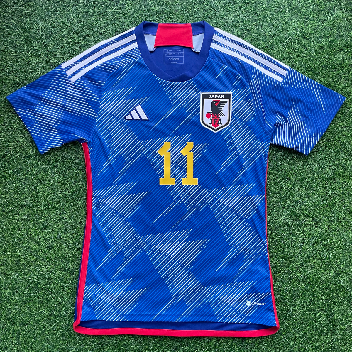 Takefusa Kubo - Japan 2022 Official Jersey Shirt Kit - JPN 2XL