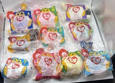 1996 McDonald's Happy Meal Toys Beanie Babies Complete Set of 10 Sealed