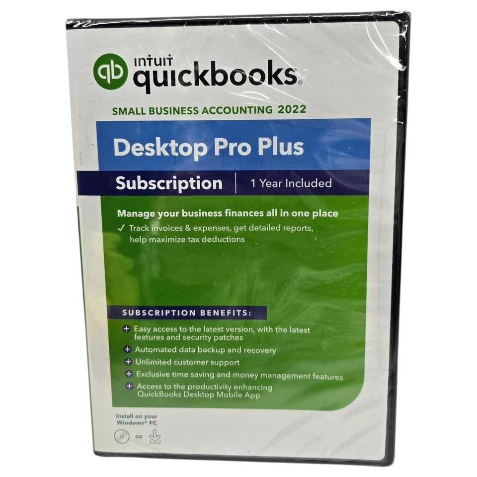 Intuit Quickbooks Desktop Pro Plus Small Business Accounting 2022, 1 Year - Image 4 of 4