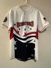 Harrisburg Senators #28 Eric Fox Game Worn Baseball Jersey Men’s Sz XL Auto