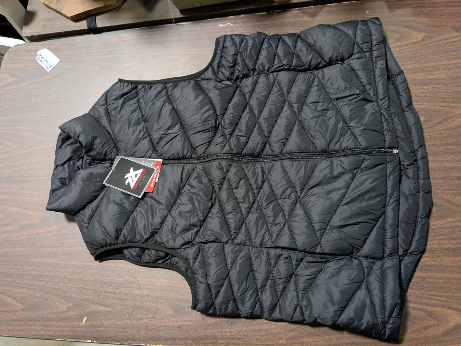 ZeroXposur Mens Puffer VEST Jacket XXL 2XL Black Quilted Full Zip