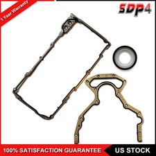 BS40640 Rear Main Seal & OS30693R Oil Pan Gasket For Chevy GMC 4.8 5.3 6.0 6.2L