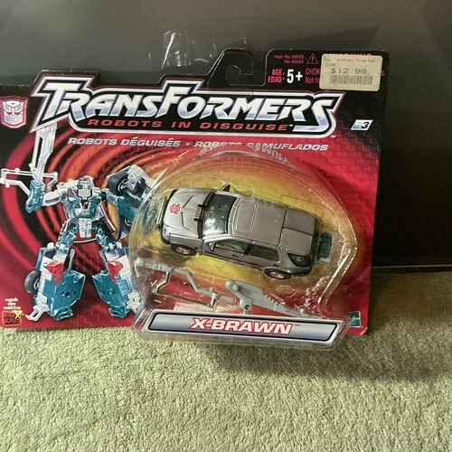 Vintage 2001 NIB Transformers X-Brawn Car Toy