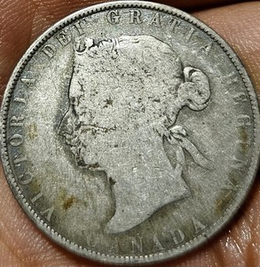Canada 50 Cent Silver 1800s Date?