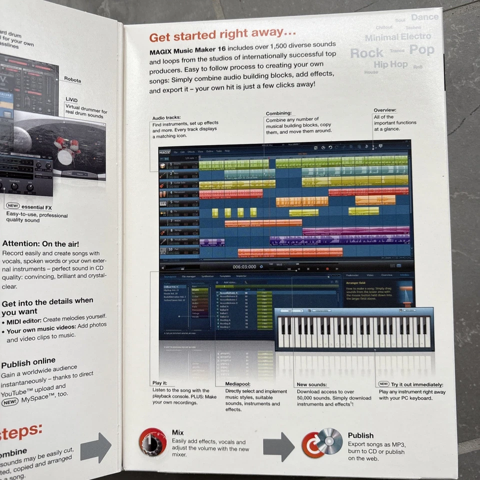 Magix Music Maker 16 PREMIUM VERSION Digital Music Editor New/Sealed Box - Image 3 of 4