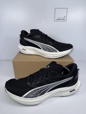 Puma Deviate Nitro 3 Laufschuhe - Schwarz / Weiß - Größe UK 10,5 - 309707-01 -