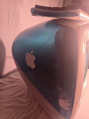 Apple iMac G3 Indigo Blue M5521 Vintage Computer Tested Works