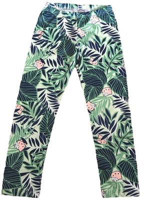 Hello Kitty Made In Hawaii Elastic Waist Floral Leggings Girls Size S 