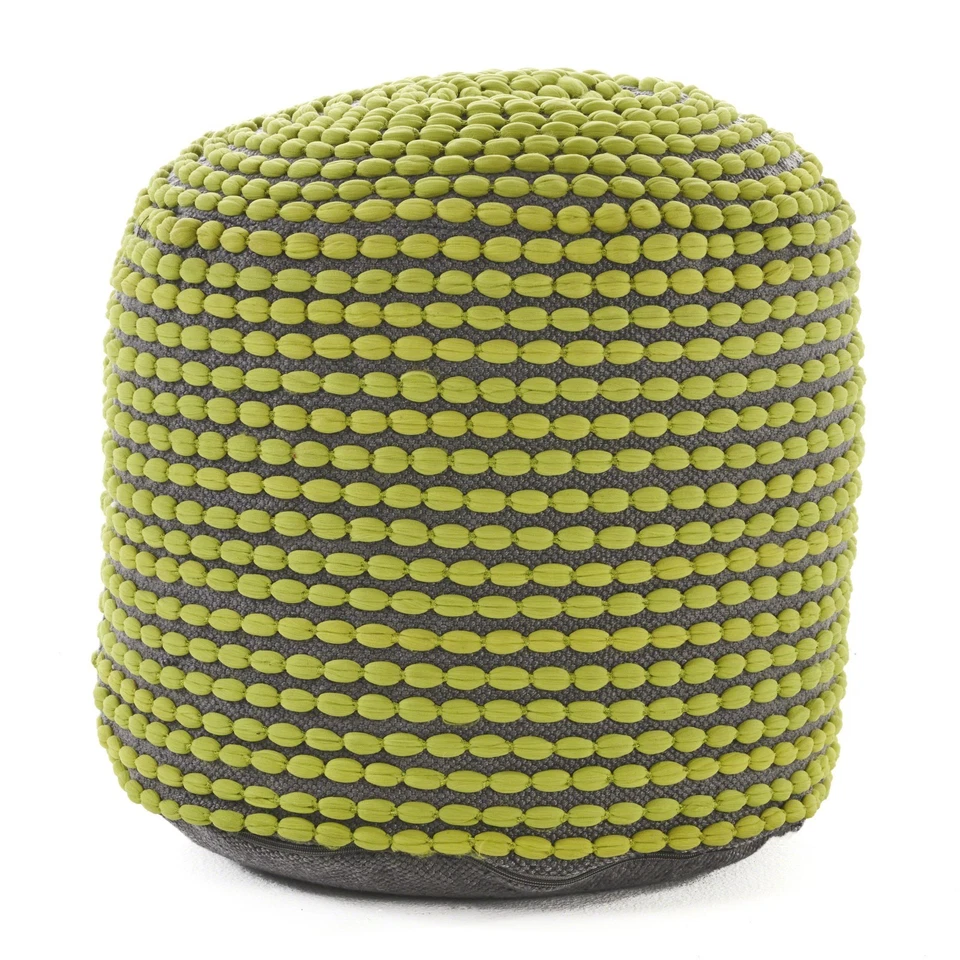 River Water Resistant Handcrafted Cylindrical Pouf - Image 3 of 4