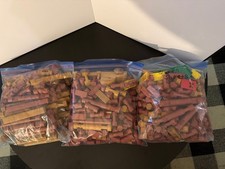 486 Pc Lincoln Logs HUGE Bulk Lot Replacement Pieces Mixed Set NOT Complete