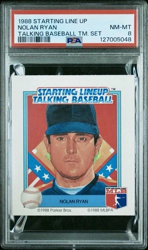 1988 Starting Lineup NOLAN RYAN Talking Baseball Team Set - PSA 8 NMMT