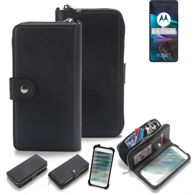 Geldbörse Etui für Motorola Edge 30 Schutz Hülle Handy Hülle Wallet Case 