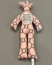 Dammit Doll 12” Plush Stress Reliever Pink Linked Ropes Design Pink Hair