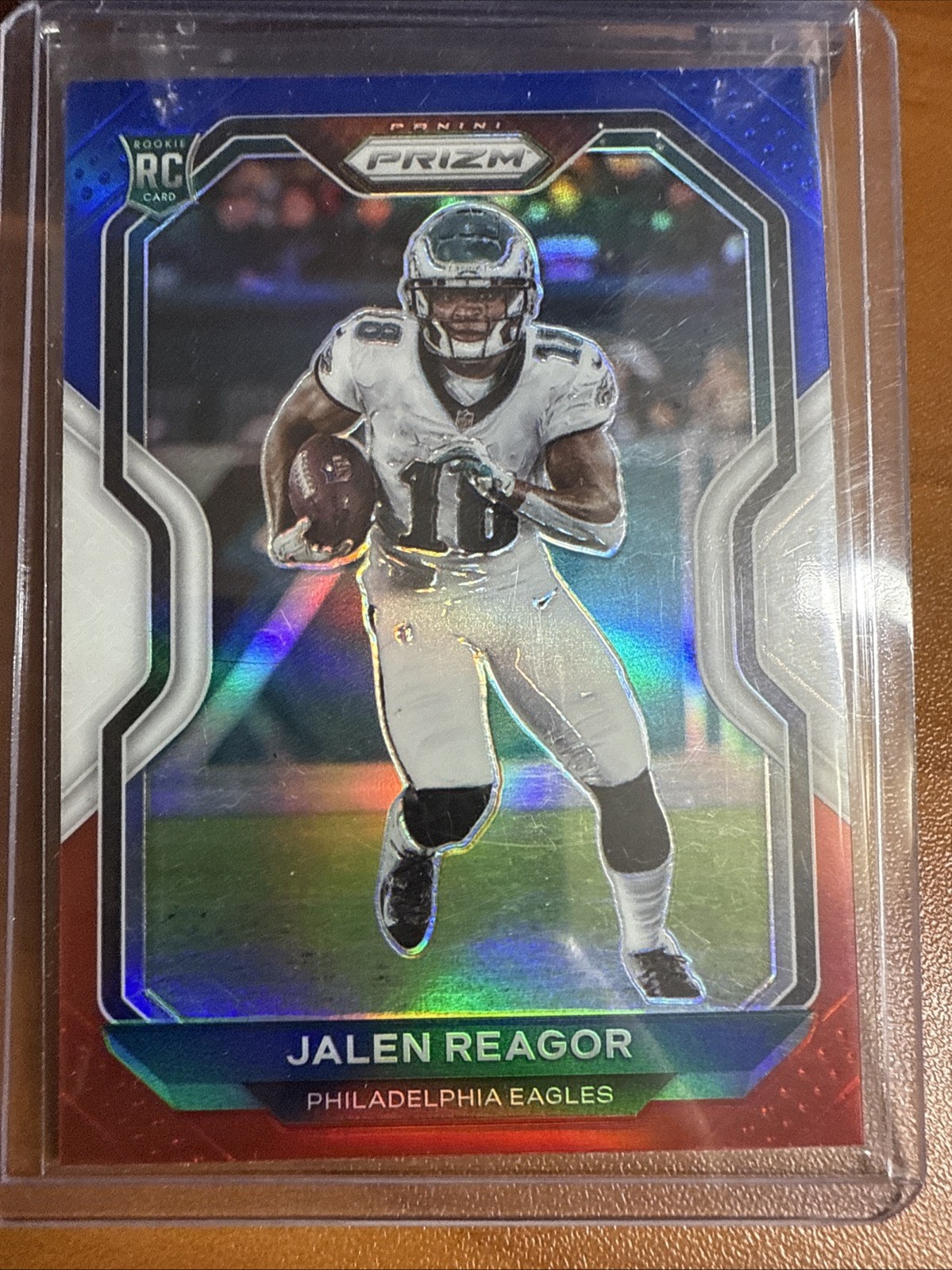 2020 Panini Prizm Rookie Jalen Reagor #342 Red White Blue Prizm (RC)