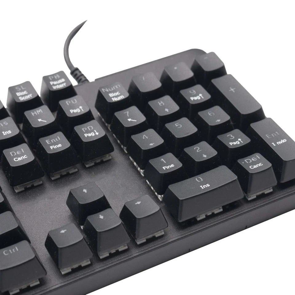 RGB Gaming Mechanical Keyboard USB Wired PC 5 Profiles - Image 3 of 4