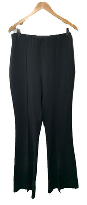 Cinq à Sept Women's Billie Pant High Rise Boot Cut Black Casual Work Size 12